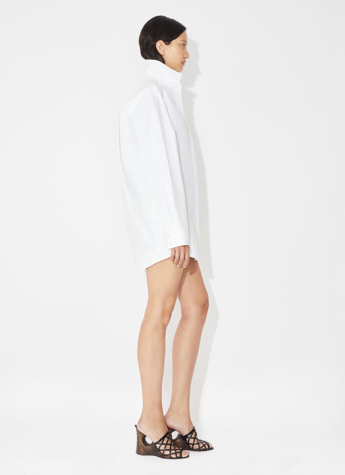 Poplin shirt dress ALAÏA WHITE POPLIN SHIRT DRESS